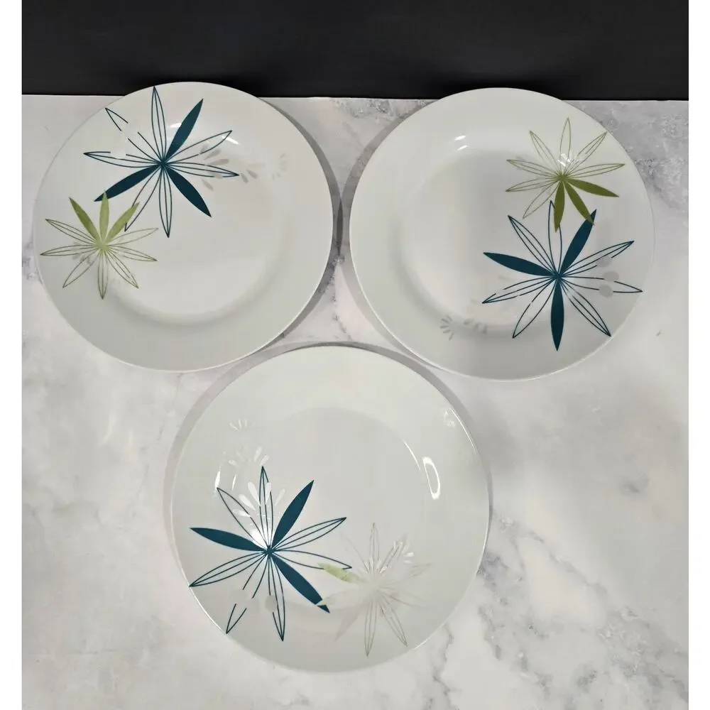 Pier 1 MCM Design Kui Hua 8 1/8 Inch Salad Plate-Set of 3